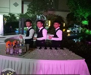 2017年3月7日【愛施華燈飾答謝晚宴酒會】王燦杰、王貴波、朱歡洪被聘請為調(diào)酒演出節(jié)目嘉賓！